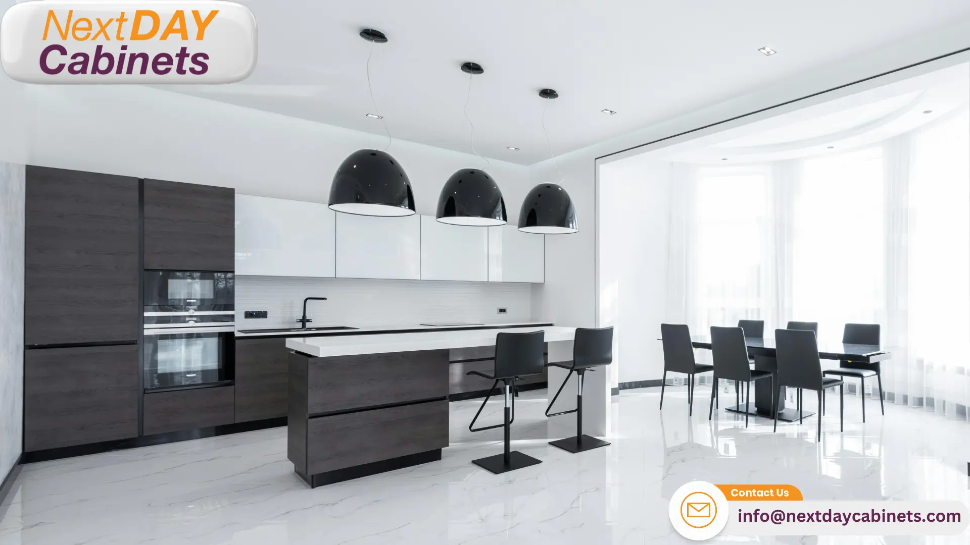 Black-White-Two-Tone-Kitchen with The Rising Popularity of Two-Tone Designs