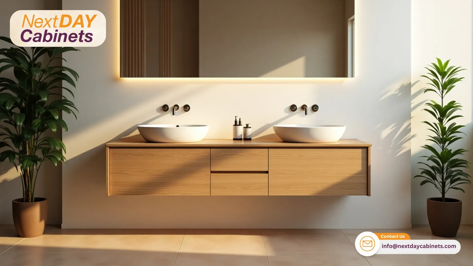 Wood-Tone-Floating-Vanity-for-Natural-Warmth