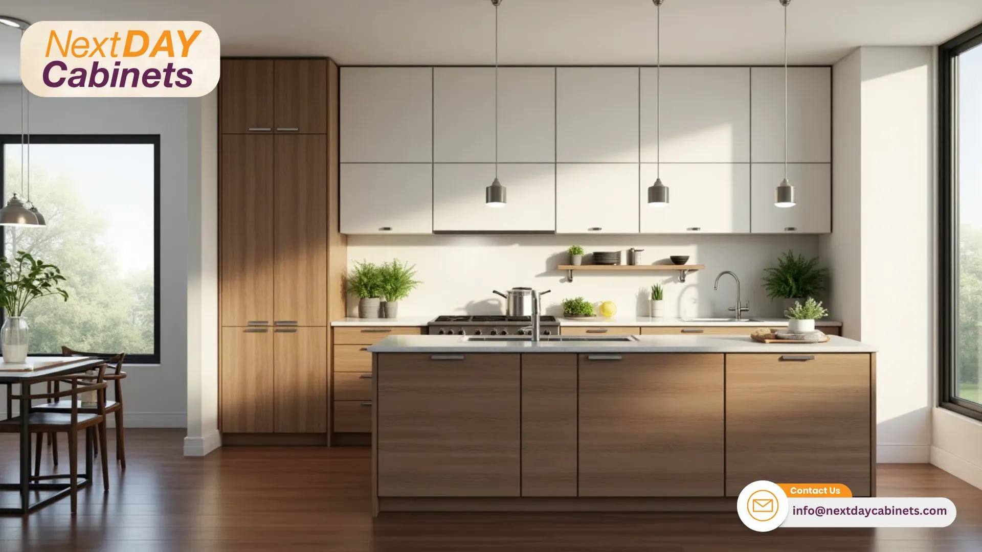 Two-Tone-Cabinets-of-Mixed-Materials-and-Textures