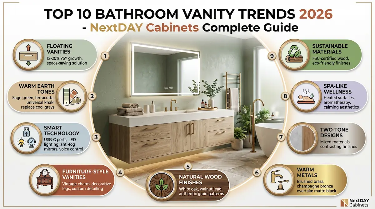 Top 10 Bathroom Vanity Trends 2026: What's In, What's Out for Your Next Remodel Project 8 bathroom vanity trends 2026