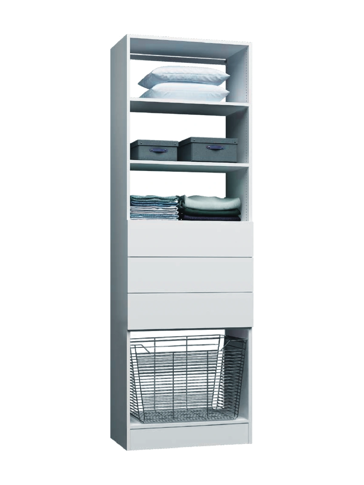 Floor standing closet configuration 10