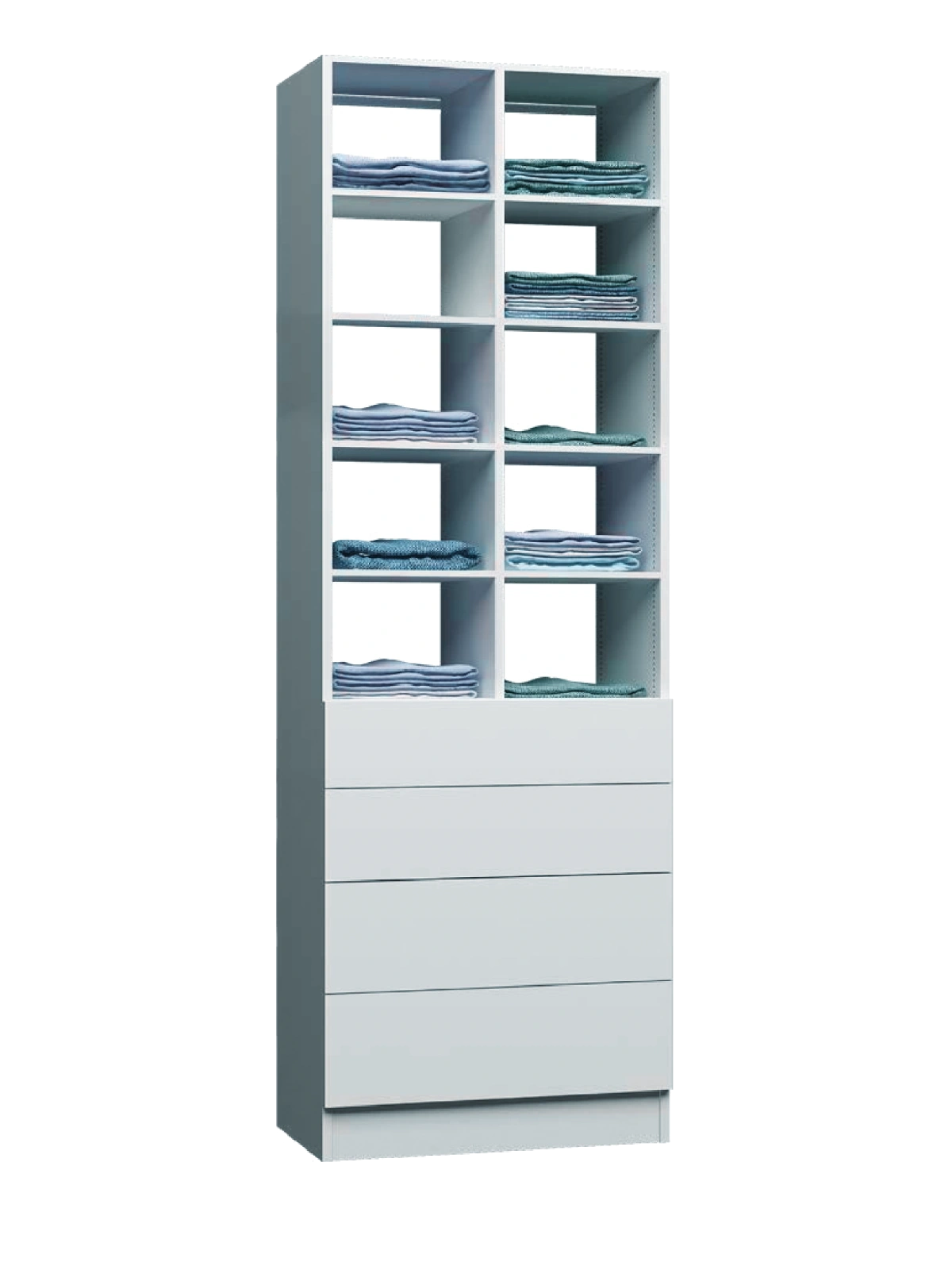 Floor standing closet configuration 12