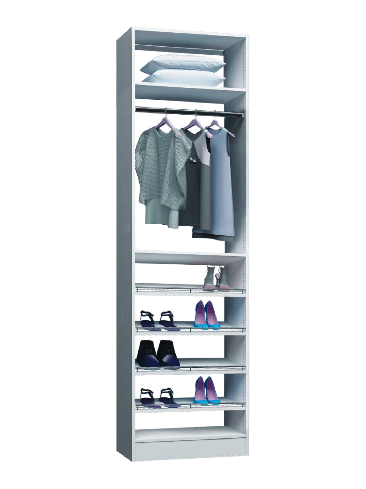 Floor standing closet configuration 16
