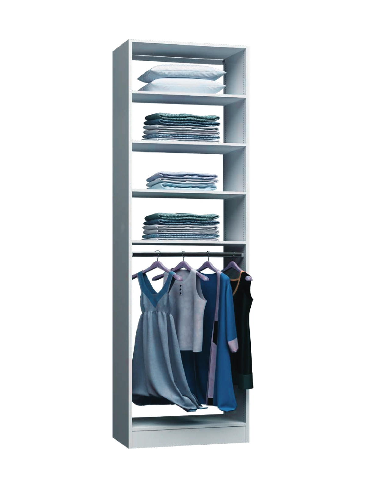 Floor standing closet configuration 18