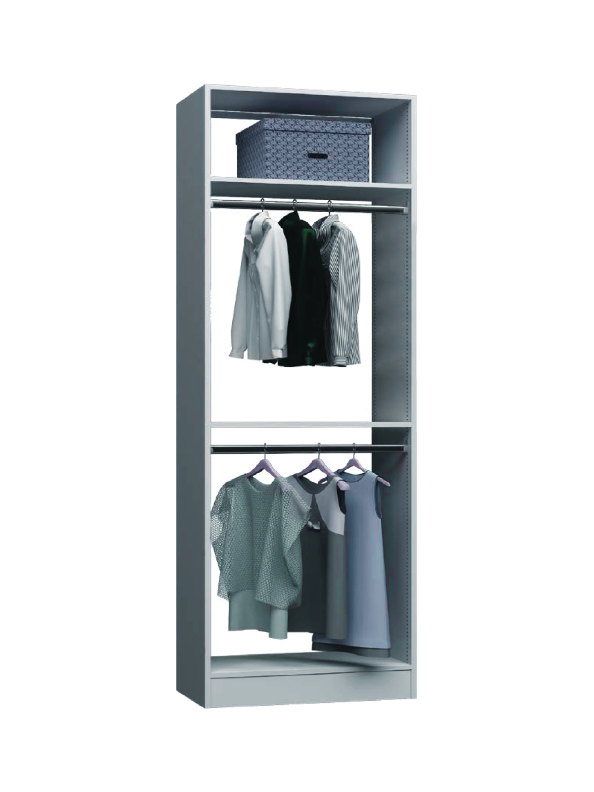 Floor standing closet configuration 19