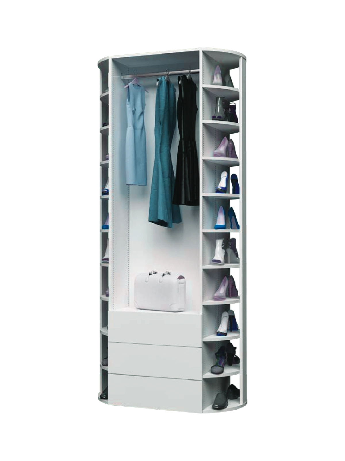 Revolving closet unit configuration 1