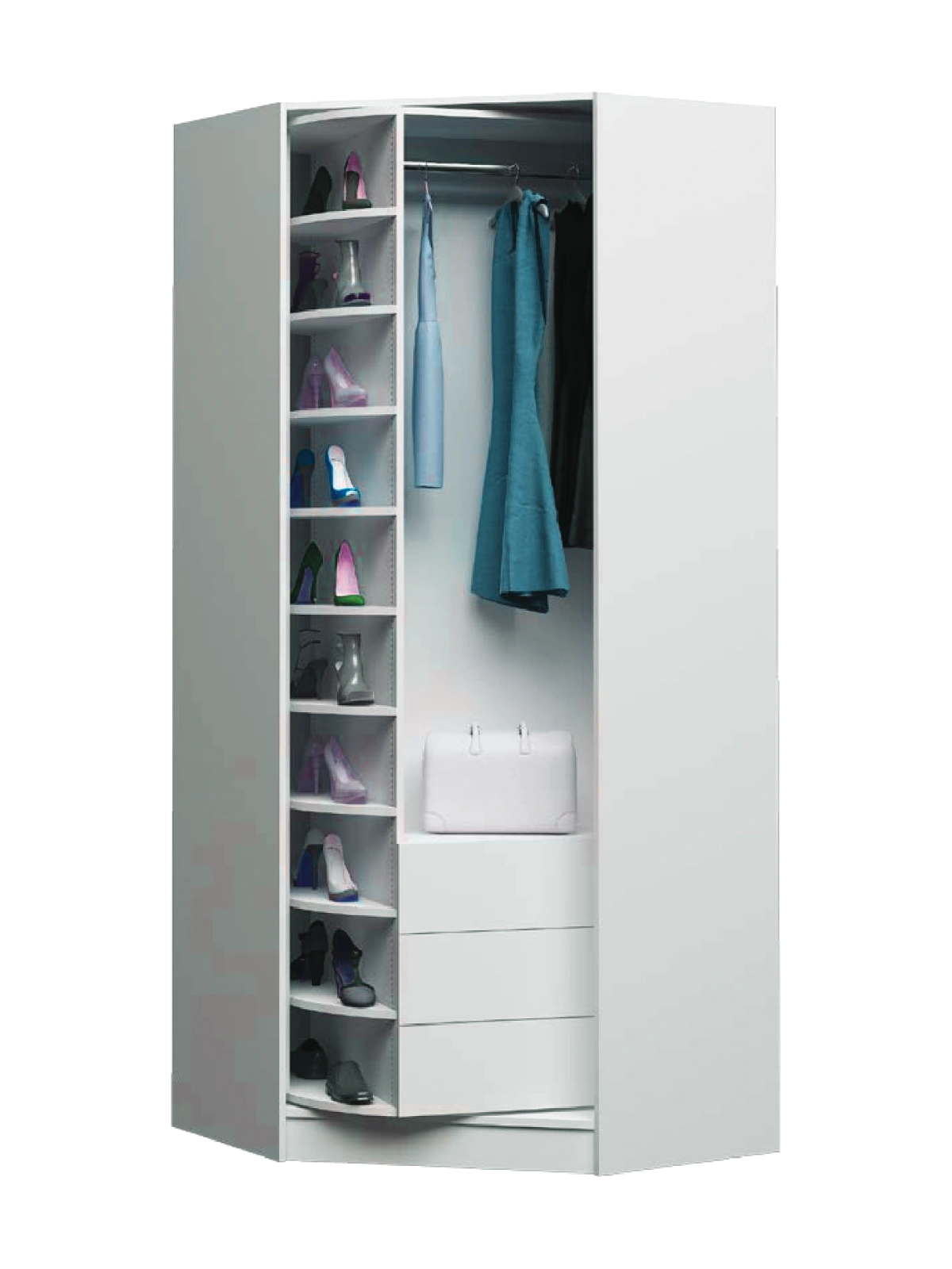 Revolving closet unit configuration 2