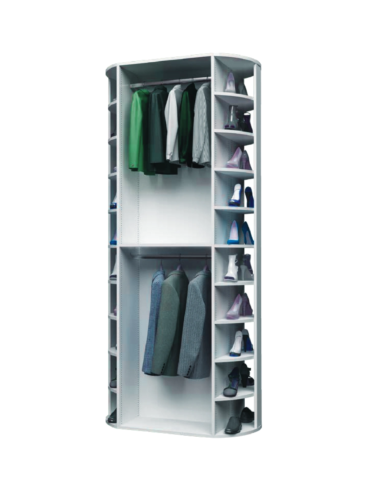 Revolving closet unit configuration 3