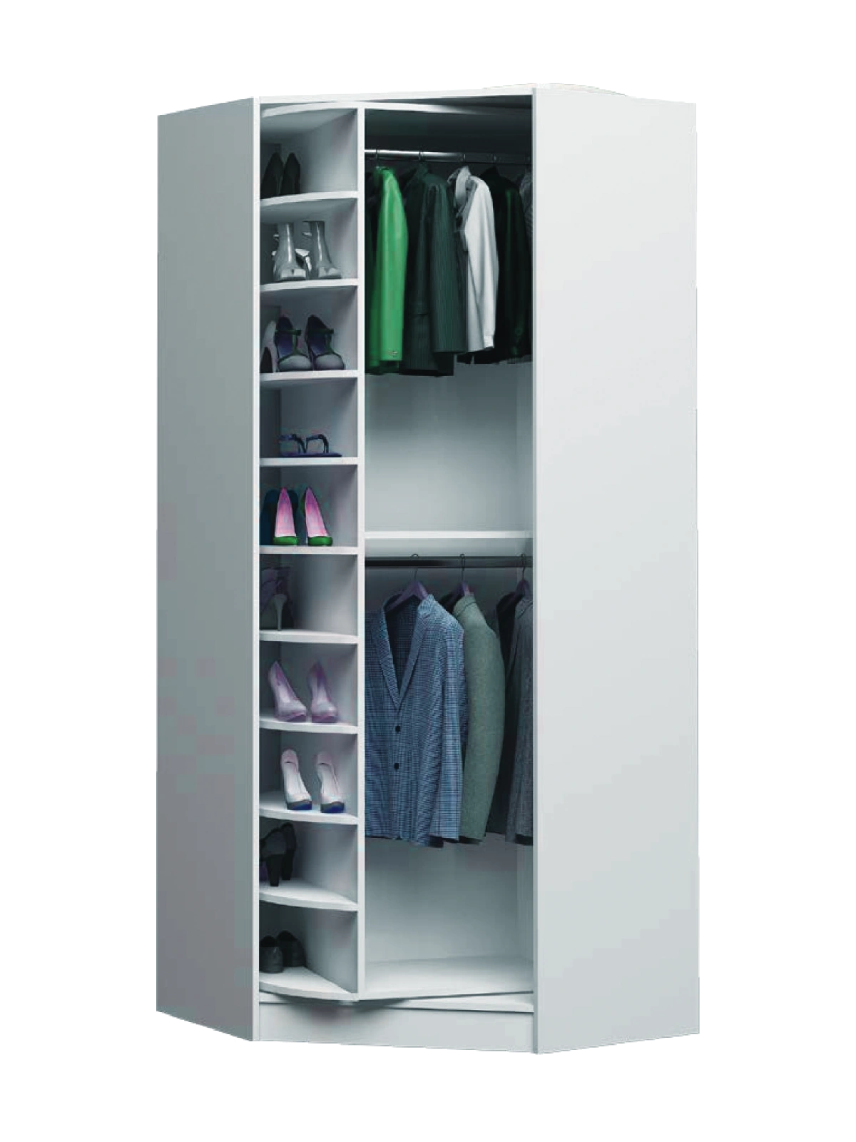 Revolving closet unit configuration 4