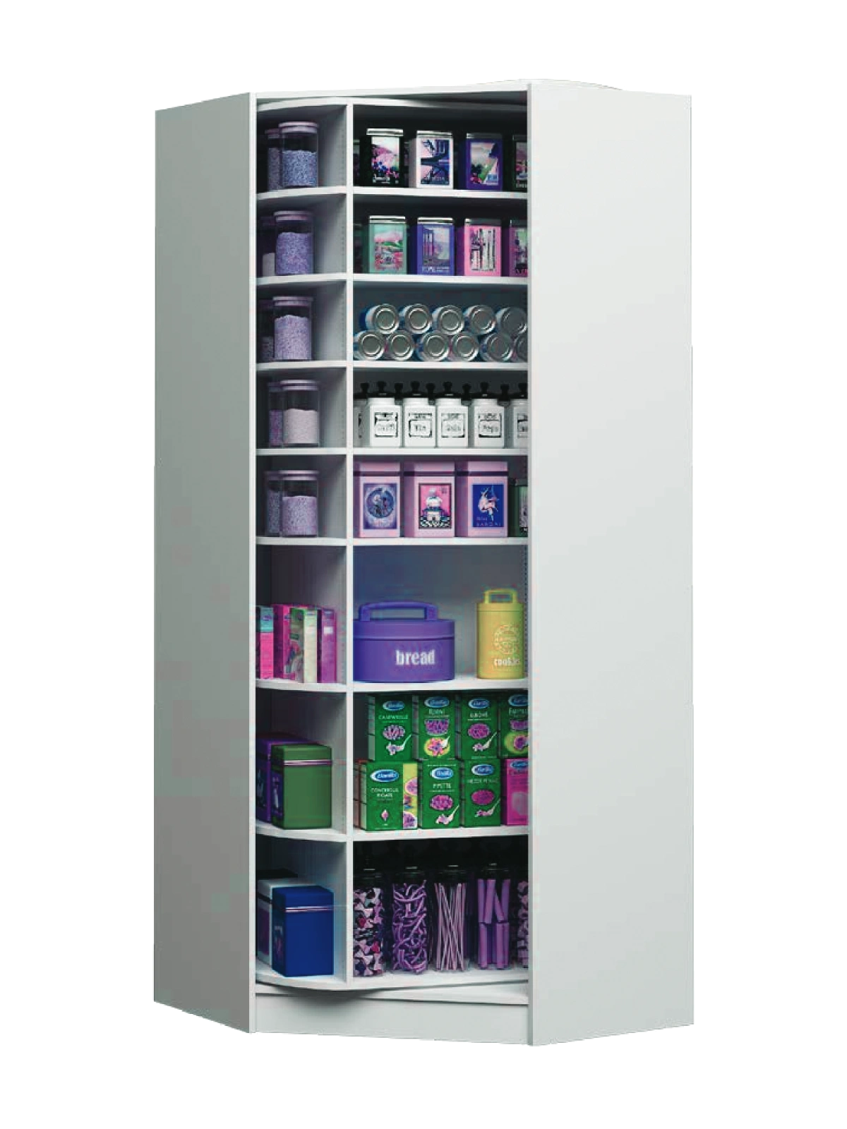 Revolving closet unit configuration 6