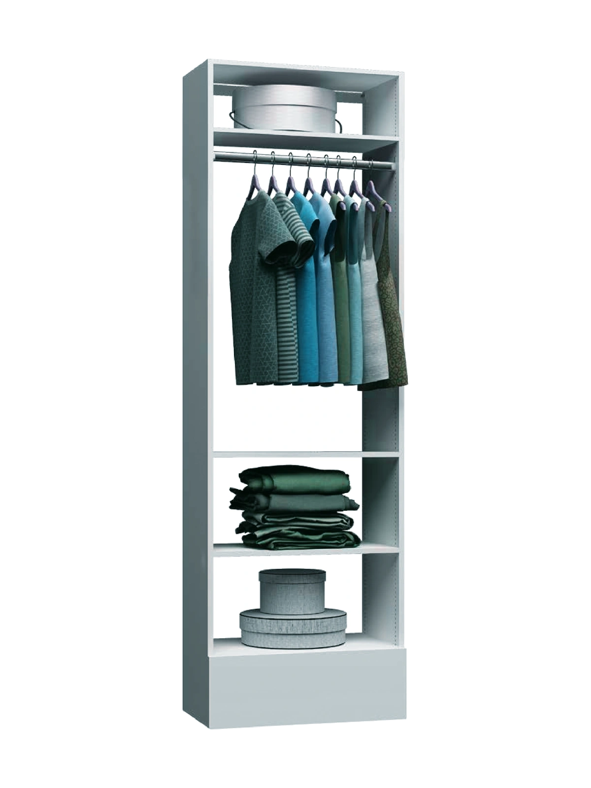 Wall hung closet configuration 11