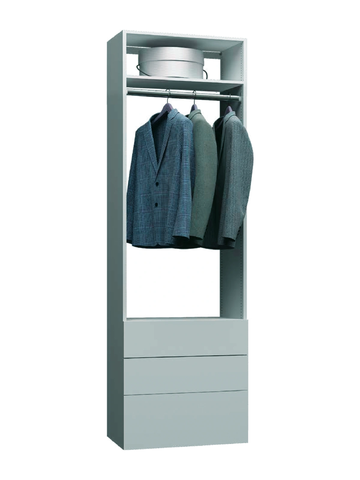 Wall hung closet configuration 16