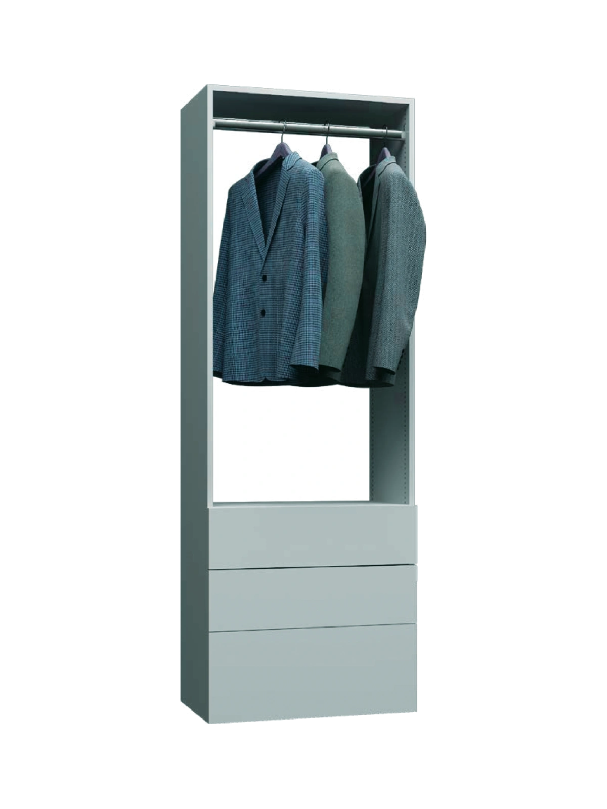 Wall hung closet configuration 17
