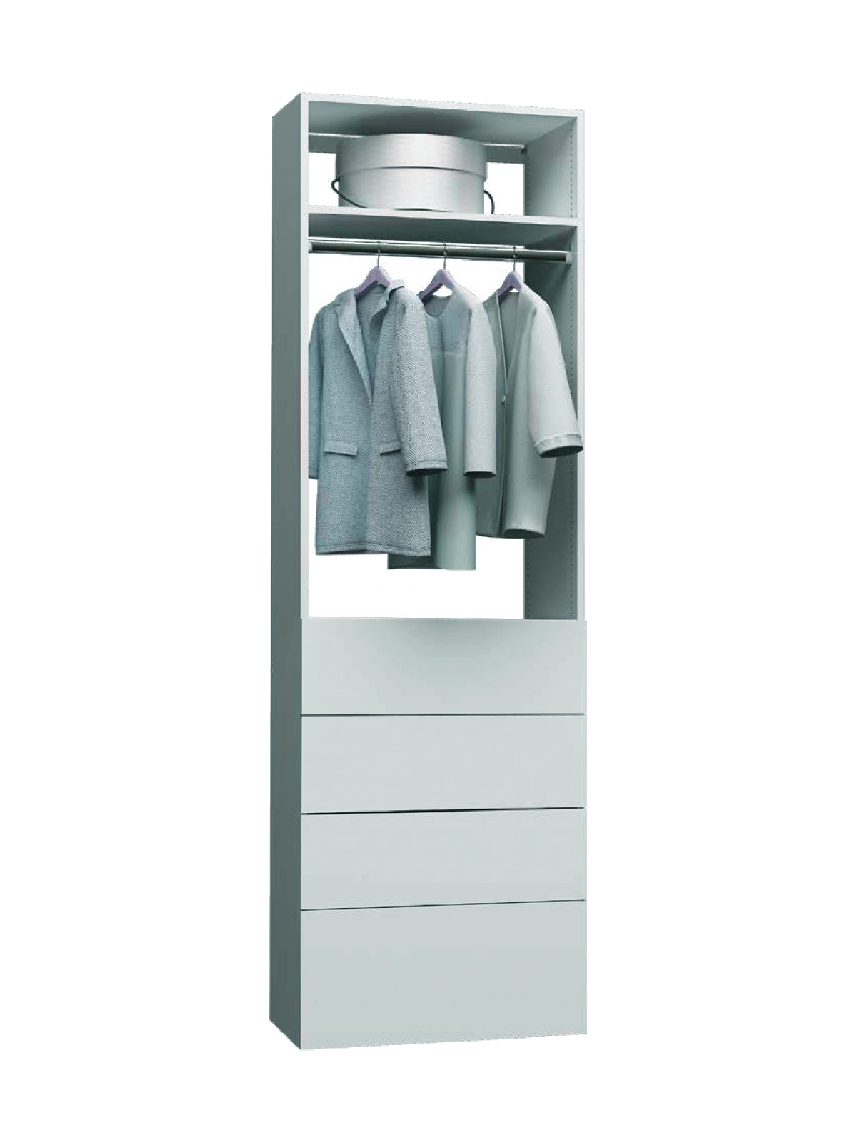 Wall hung closet configuration 19