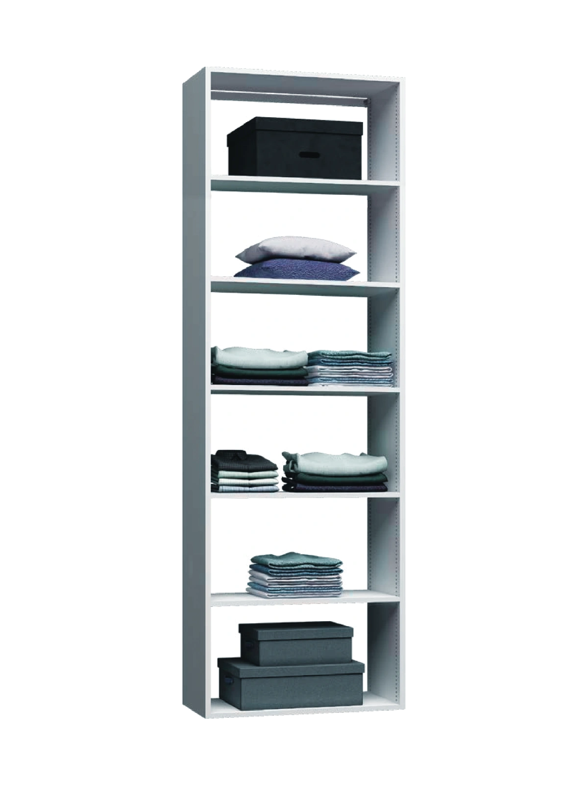 Wall hung closet configuration 5