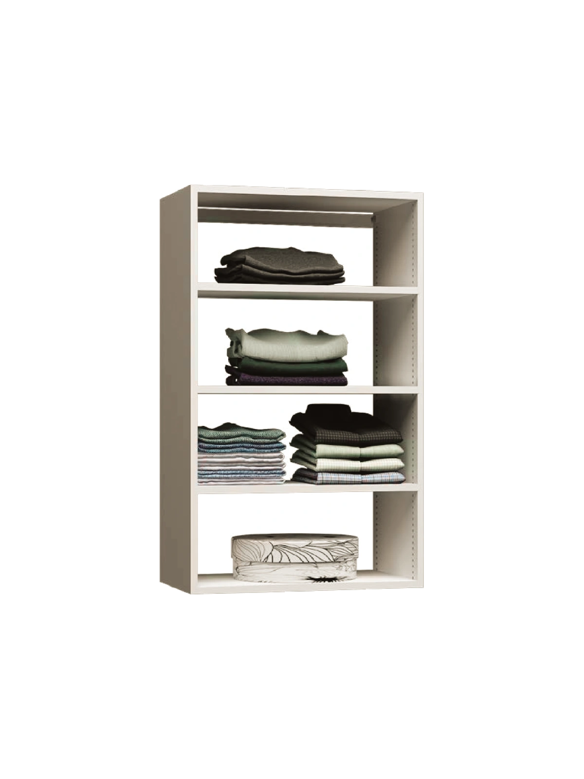 Wall hung closet configuration 6