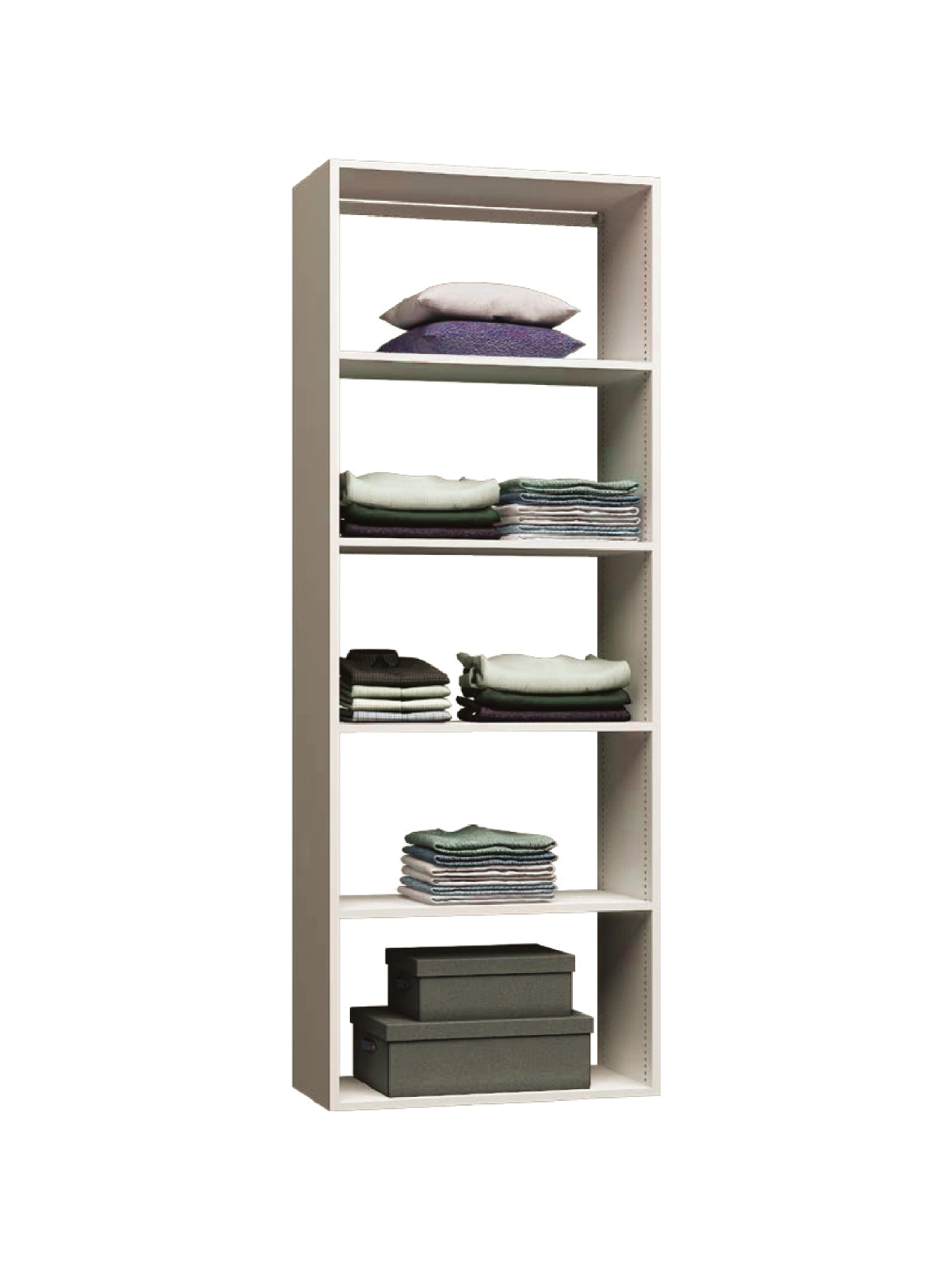 Wall hung closet configuration 7
