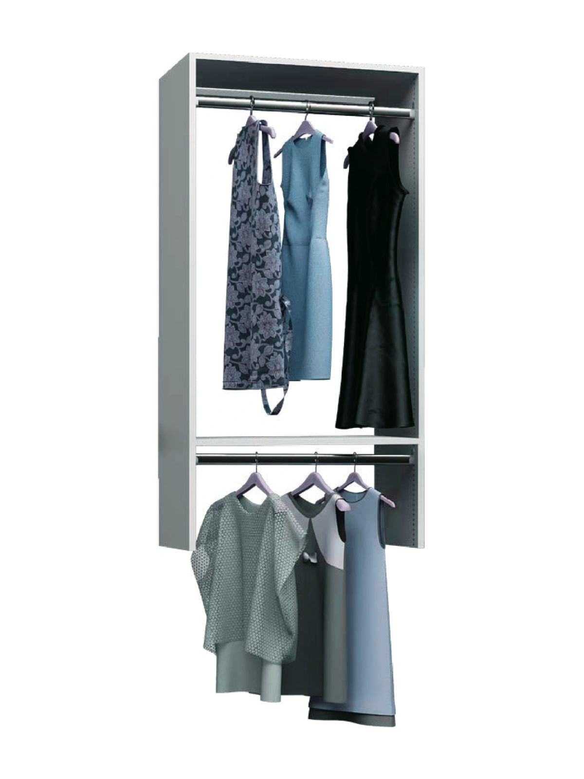 Wall hung closet configuration 8