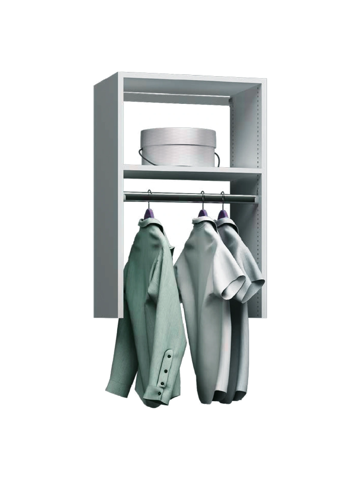 Wall hung closet configuration 9