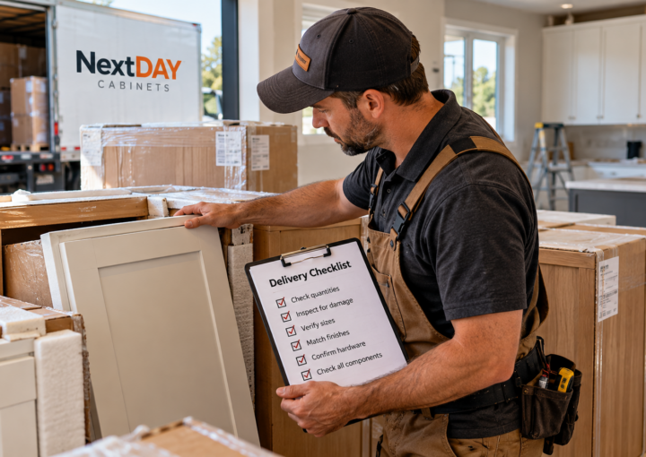 how to inspect kitchen cabinets upon delivery